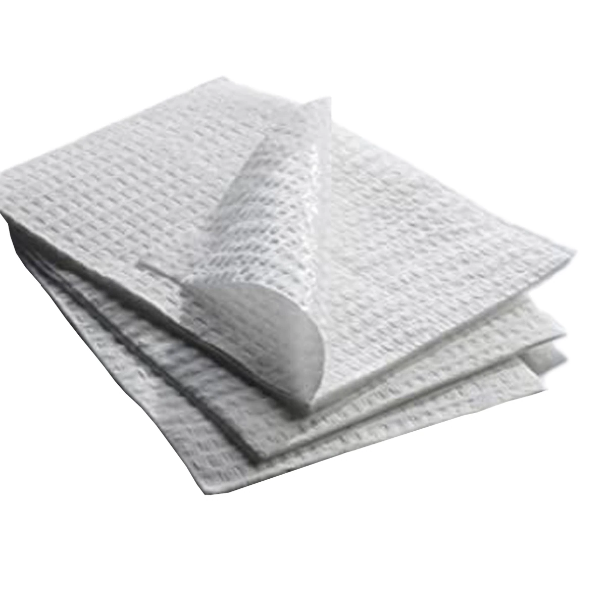 Graham Medical Patient Towel, 3-Ply Tissue/Poly/Tissue, 17 in x 24 in, White, Disposable, 300/Case