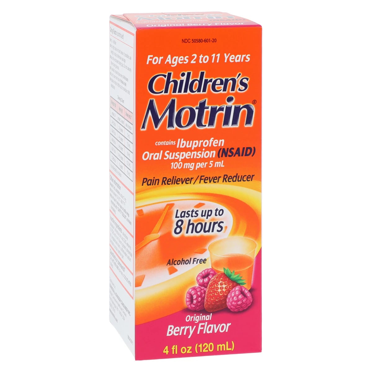 Motrin Children's NSAID Suspension, 100mg/5mL, Berry Flavor, 4 oz Bottle
