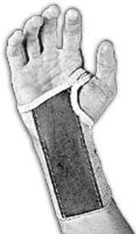 Scott Specialties Adult Elastic Wrist Brace, Left, Medium (3-3.5")