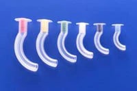 Guedel Airway, Size 4 (90mm), Yellow, Disposable, 10/Box