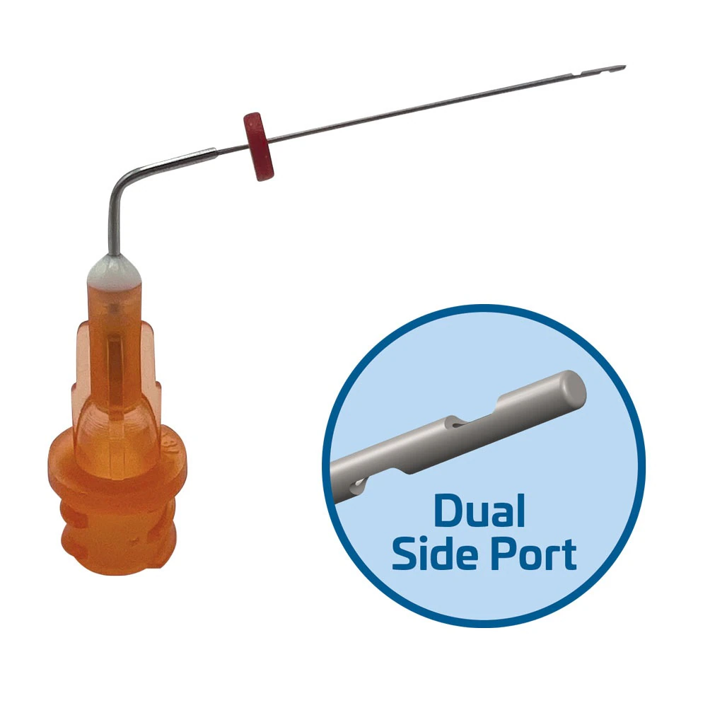 Vista Apex Voyager VIP Tip Irrigating Dual Side Port, 29 Gauge, 27mm, Orange, 50/Pack, 315829