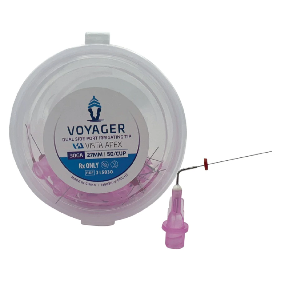 Voyager Endo Irrigating Tips, 30 Gauge, 27 mm, Dual Side Port, Purple, 50/Pack