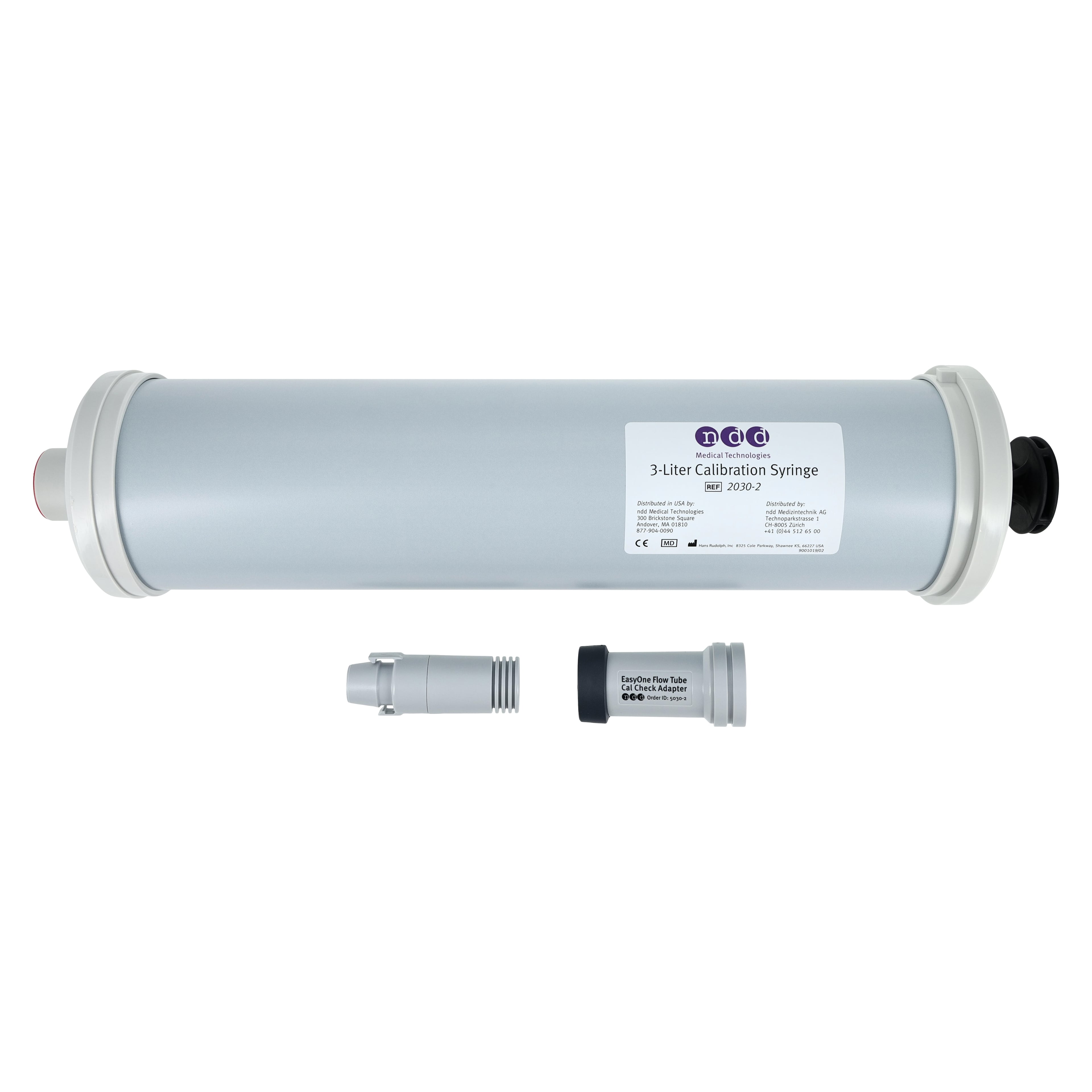NDD Medical Technologies Calibration Syringe for EasyOne Spirometer, 3 L, Each