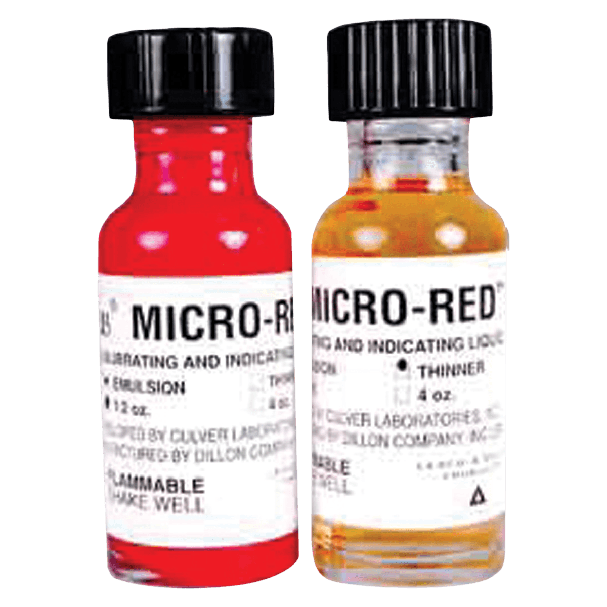 Micro-Red® Thinner, High Spot Indicator Liquid, 0.5 oz Bottle