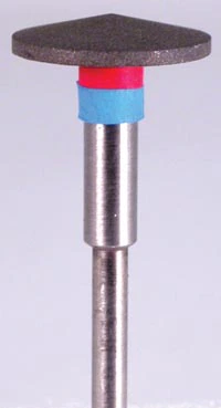 American Dental Supply Diamon-All Finishing Diamond Tapered Small Wheel, Fine Grit, Lab Handpiece Bur, 201535