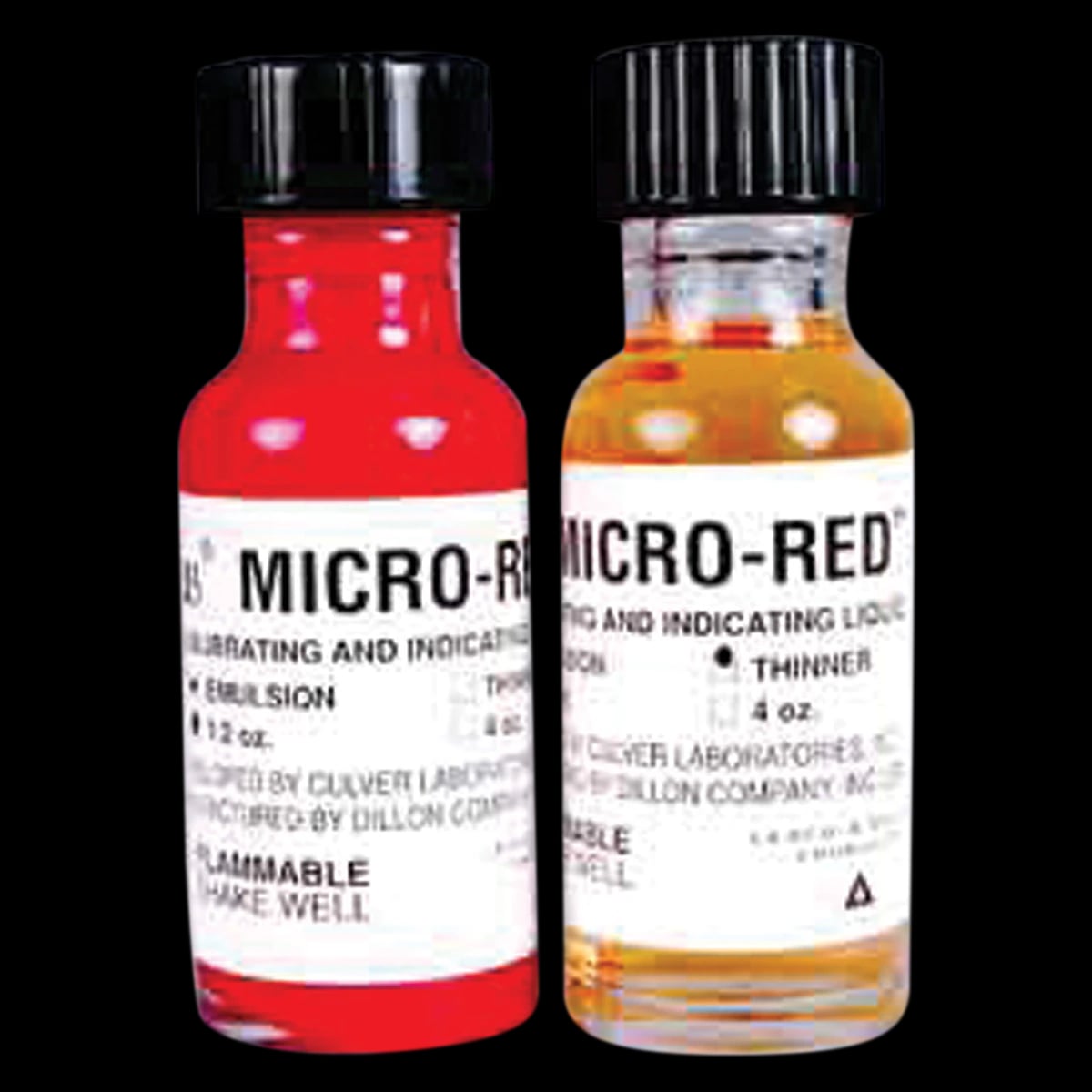 Micro-Red® Emulsion High Spot Indicator Liquid, Red, 4 oz Refill Bottle