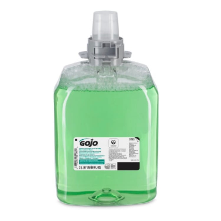 GOJO Green Certified Foam Hair and Body Wash Refill, Cucumber Melon, 2000mL, 2/Case