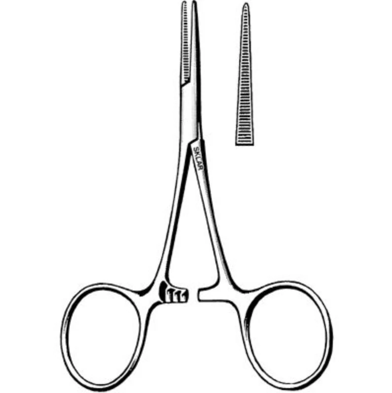 Sklarlite Hartmann Mosquito Forceps, Straight, 3-1/2" (9 cm), Stainless Steel, Each