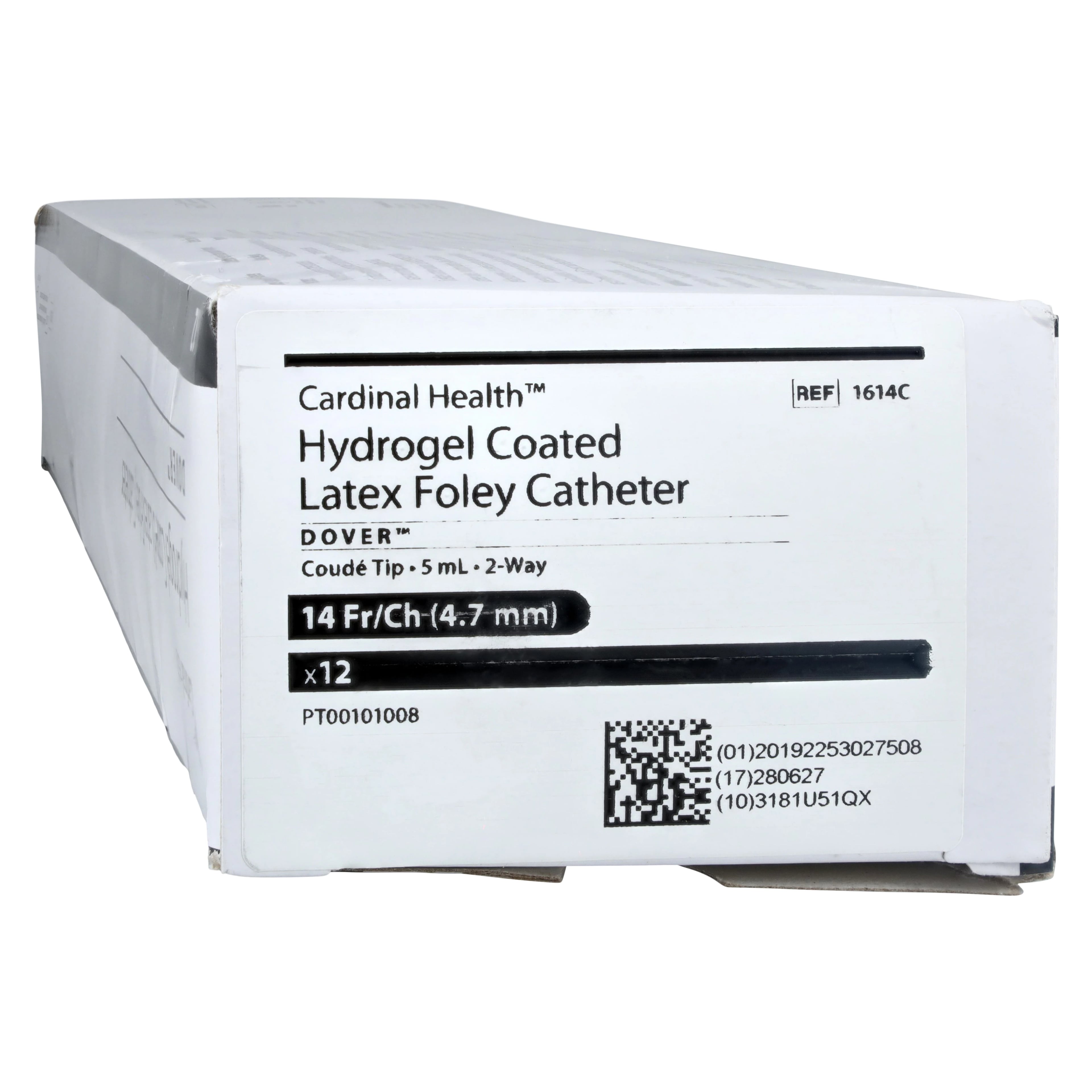 Dover Ultramer 2-Way Foley Catheter, Coude Tip, Latex, 14 Fr, 5 cc, 14FR
