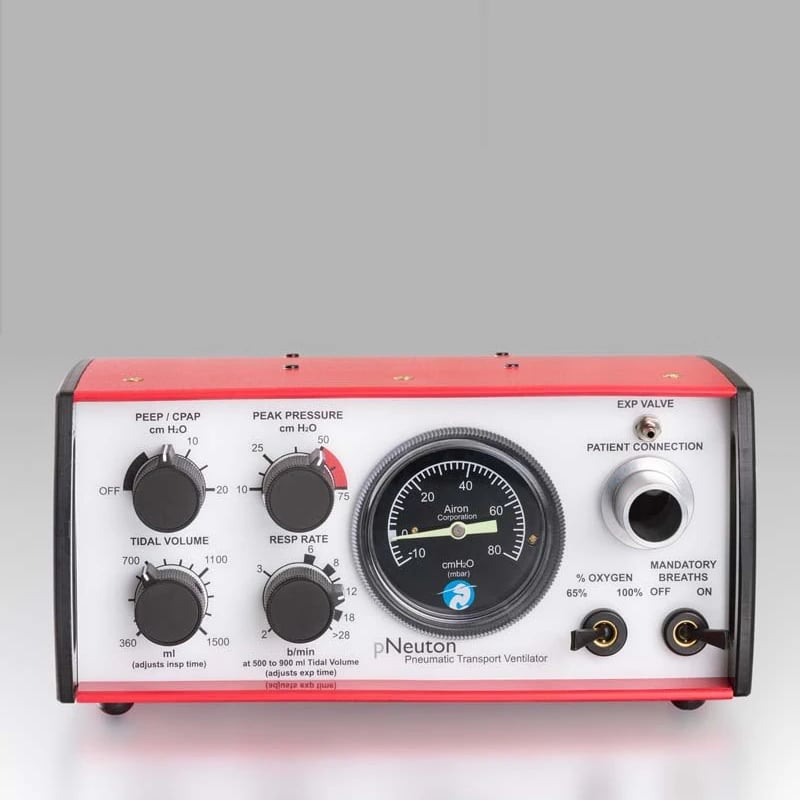 Airon Corp Pneuton Transport Ventilator with Built-in CPAP/PEEP System