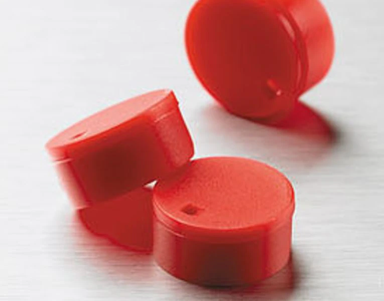 Corning Cryogenic Vial Cap Insert, Polypropylene, Non-Sterile, Red, 500/Case