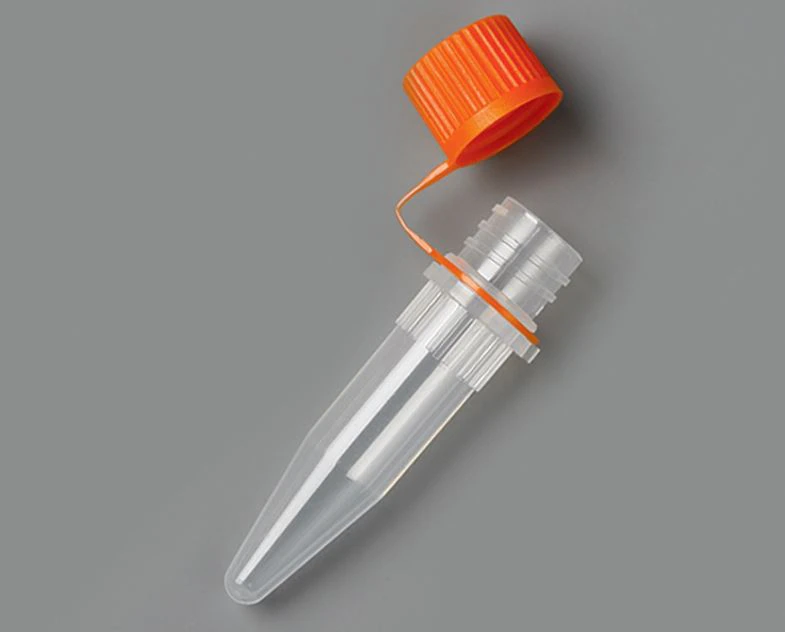 Corning Lifesciences Microcentrifuge Tube, Polypropylene, 1.5mL, Sterile, Screw Cap with O-Ring, Conical Bottom, 500/Case