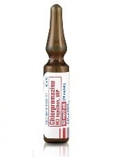 Chlorpromazine HCL Injection 25mg/mL, 2mL Ampule, 25/Package
