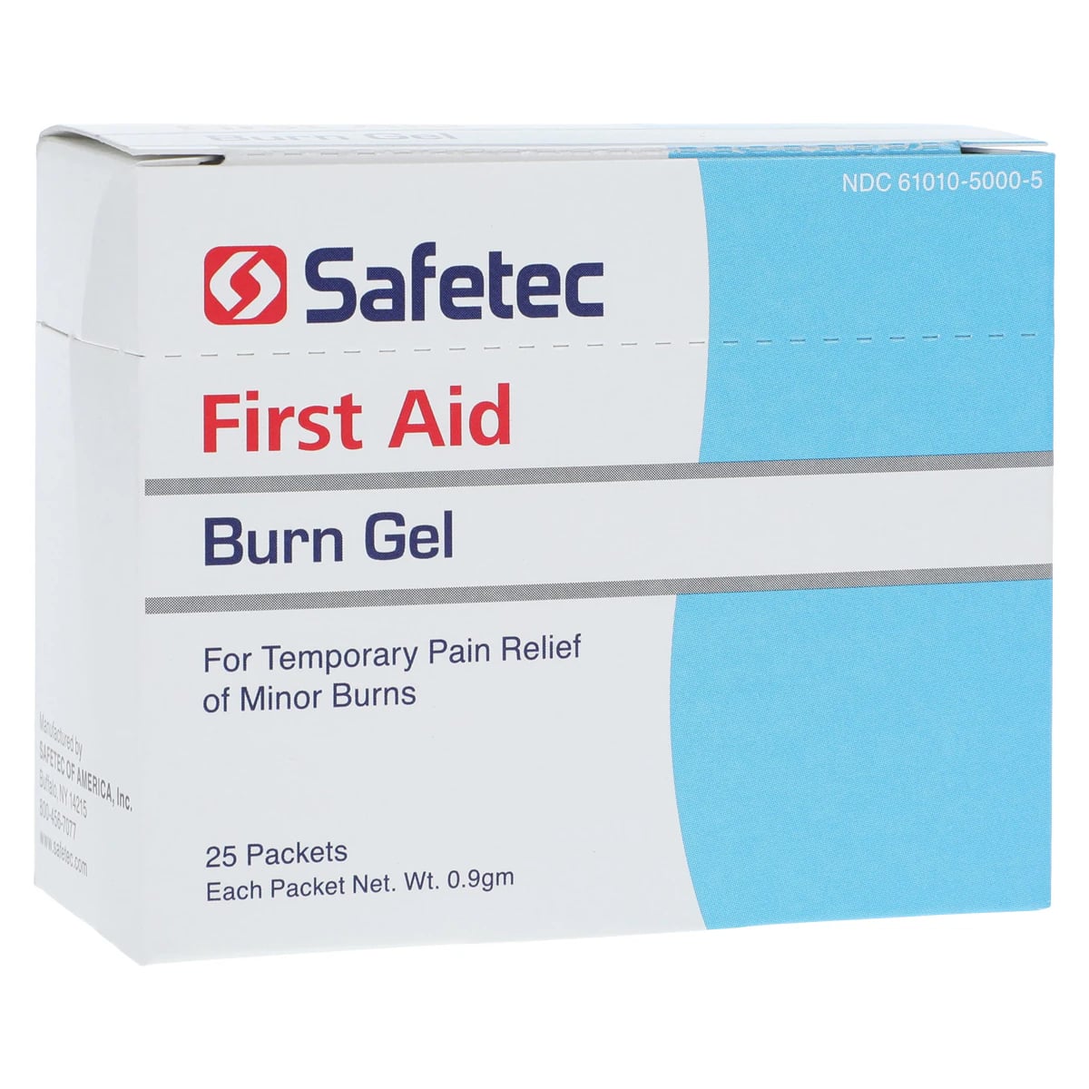 Safetec Burn Relief Gel, 0.9g, 25/Box