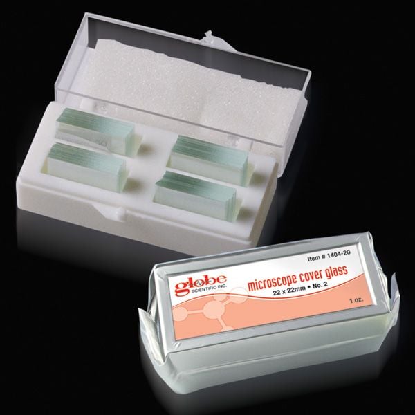 Globe Scientific Cover Glass 24x50mm #1, 10/Box