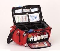 MedPac 4800 Medical Bag, 25" x 11.5" x 16", Black, Zipper Closure, 2 Front Handles/Retracting Handle