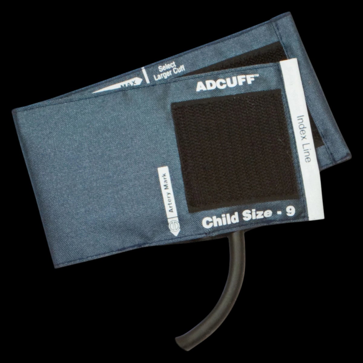 ADC Adcuff Blood Pressure Cuff & Bladder, Size 9, Navy Blue, Latex-Free, 1 Tube