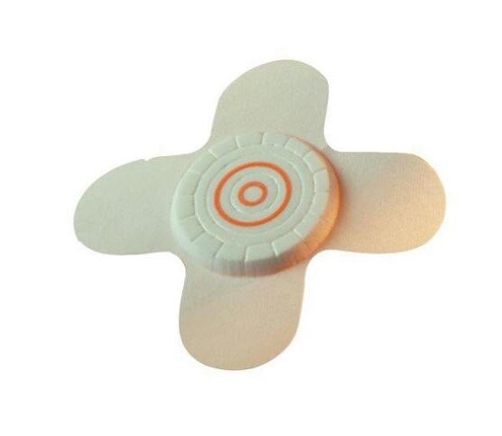 Coloplast Comfeel Pressure Relief Dressing, Hydrocolloid/Foam, 2.75" x 2.75", Sterile, 4-Wing, Box of 10