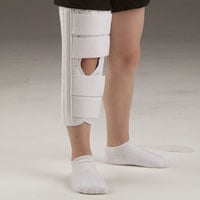 DeRoyal Knee Immobilizer, Pediatric, Canvas/Foam, 12" Size Medium, Left/Right