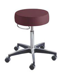Brewer Century Series Pneumatic Exam Stool, Gunmetal, 250 lb Capacity