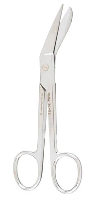 Richter Dissecting Scissors, Angled, 5" Stainless Steel, Each