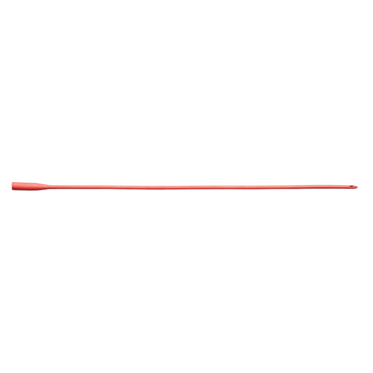 Medline Red Rubber Urethral Catheter, Round Tip, 16 Fr, Intermittent