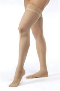 BSN Medical UltraSheer Compression Stocking, Thigh High, Closed Toe, Medium, Natural
