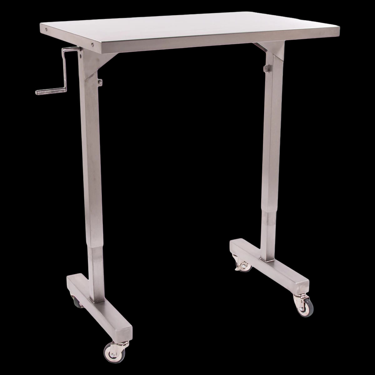 Blickman Industries Instrument Table, 36" x 20" Stainless Steel, Adjustable Height
