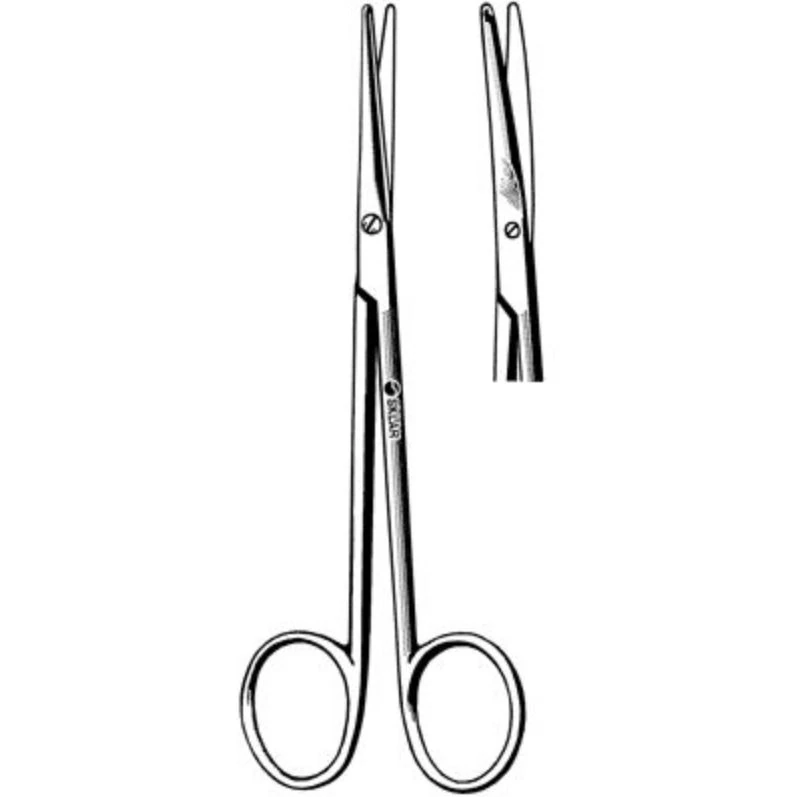 Sklar Metzenbaum-Lahey Dissecting Scissors, Curved, 5-3/4" (14.6 cm), Stainless Steel, Non-Sterile, Reusable