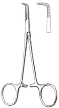 Miltex Baby Mixter Forceps, Curved, 5-1/4", Stainless Steel, Autoclavable, Each