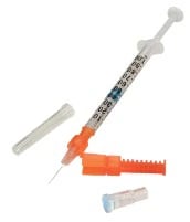 ICU Medical Pro-Vent Plus Arterial Blood Gas Kit, 25G x 5/8", 1mL, Dry Lithium Heparin, 23.5 IU, Sterile, 200/Case