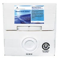 Azer Scientific Blood Bank Saline Reagent, 6.5-7.0 pH, with Spigot, 20L Cubitainer