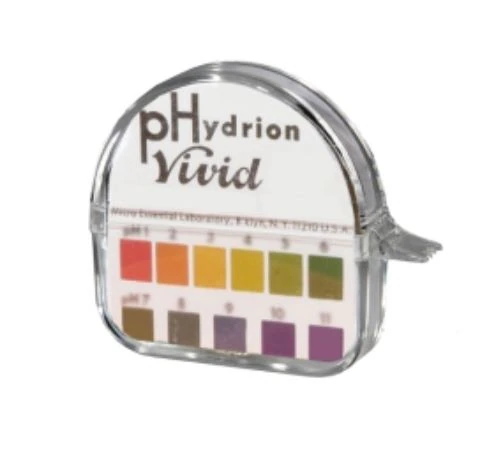 Hydrion pH Test Strip Refill P1110, Range 1-12, with Color Chart, 50/Case