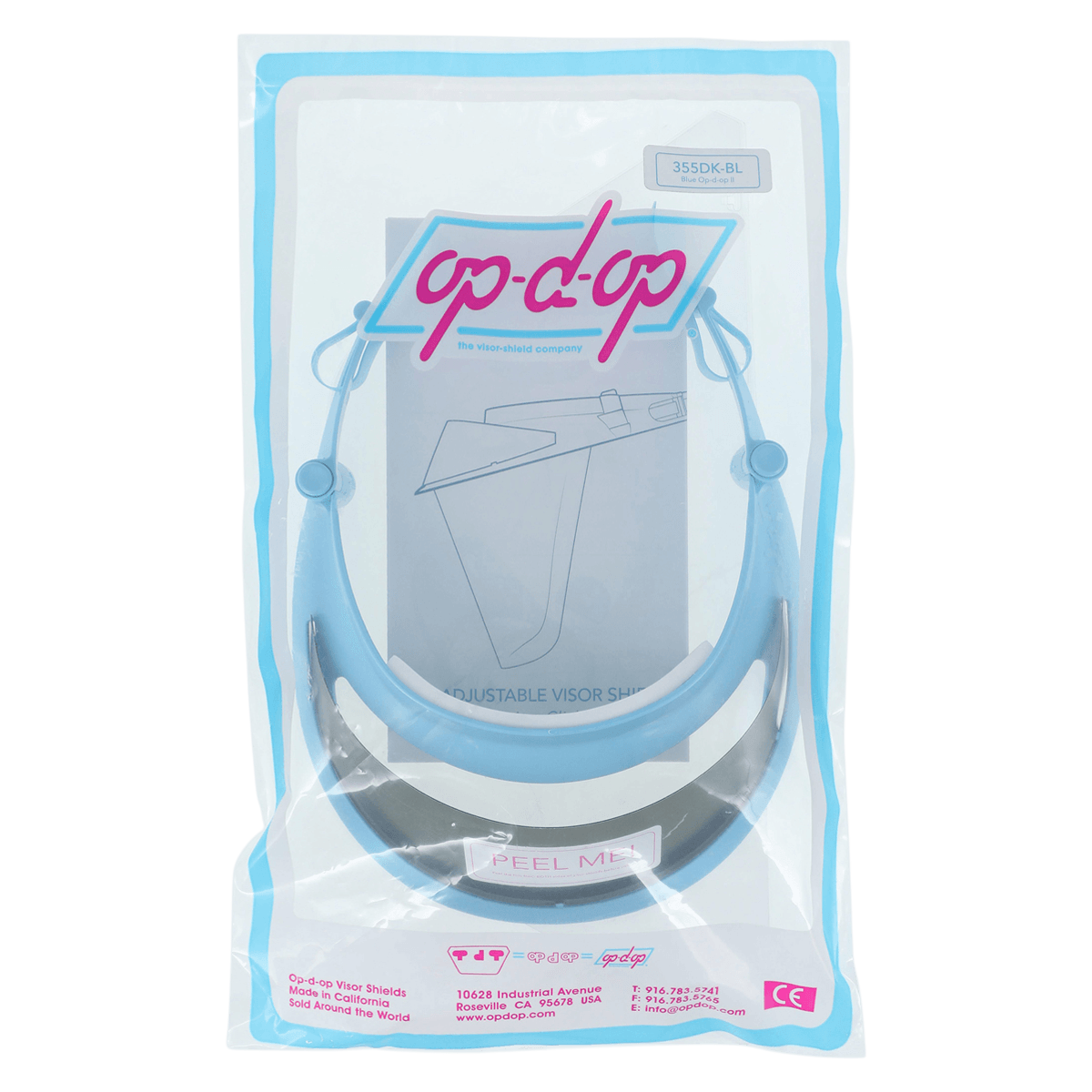 Op-D-Op II Blue Visor Shield Kit with 3 Shields, Mini Shield, and Light Cure Filter