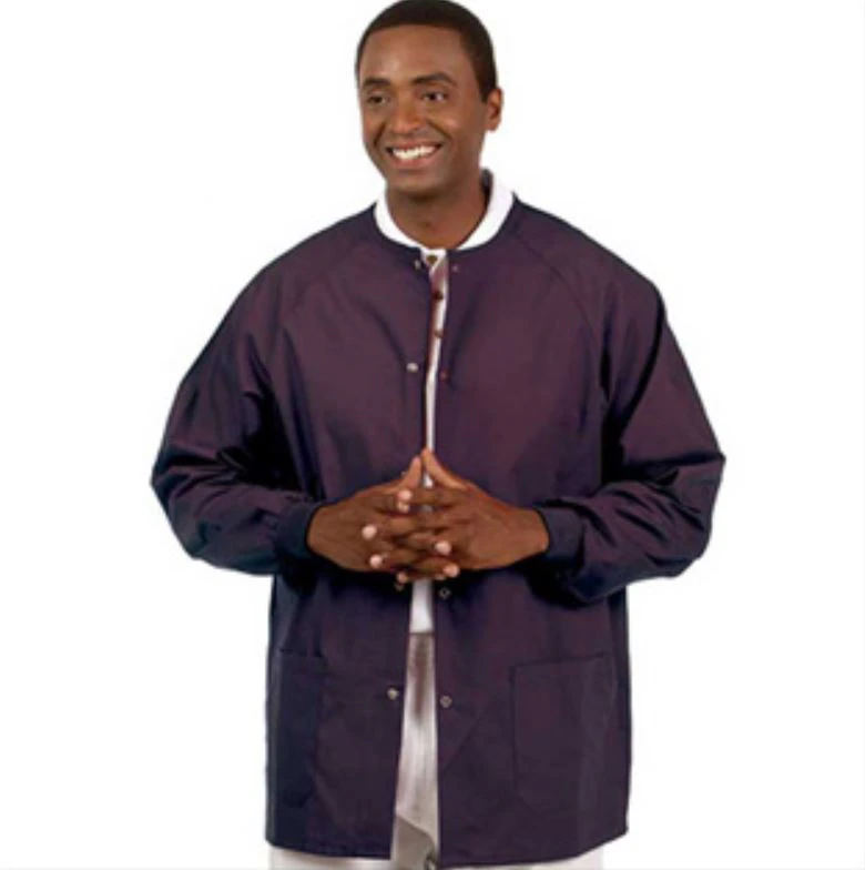 Fashion Seal Healthcare® Unisex Warm Up Jacket, Eggplant, Small, 2 Pockets, Style 7693