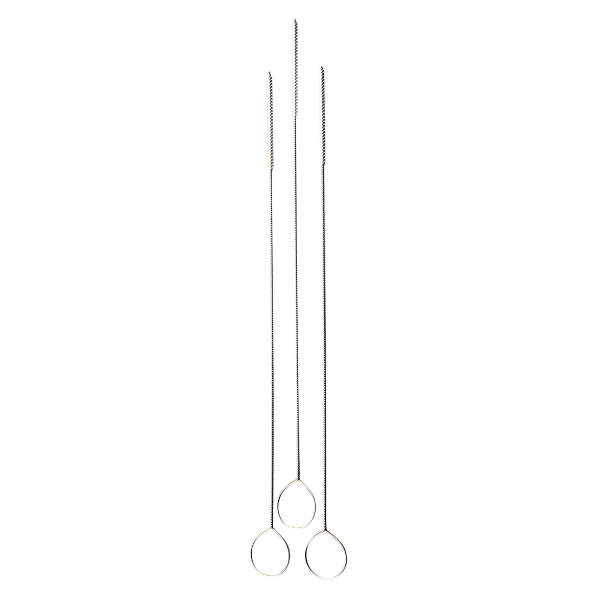 Sklar Instruments Cannula Cleaning Brush, Bristle End, 12" x 3mm, Stainless Steel/Nylon, Reusable, 24/Package