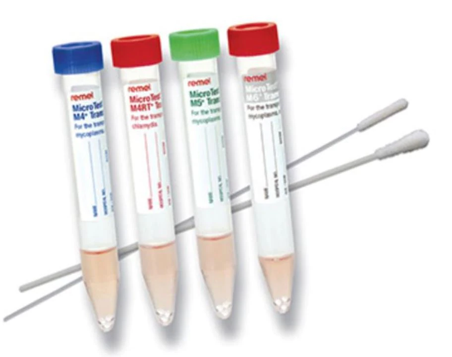 Remel M4RT Plastic Specimen Collection Swab Kit, 3mL, Red Cap, Traditional-Tipped, 100/Package