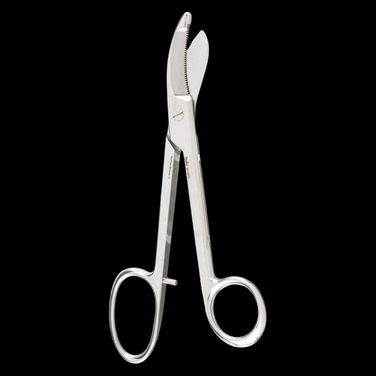 Miltex-Integra Bruns Plaster Cutting Shears, Curved, 9-1/4" Stainless Steel, Each
