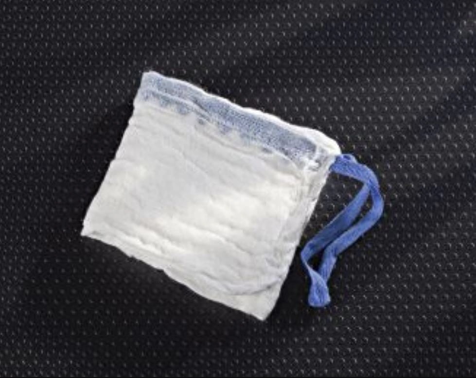 Medical Action Industries Sponge Lap Prewashed, 4x18", Sterile, Cotton, X-Ray Detectable, White