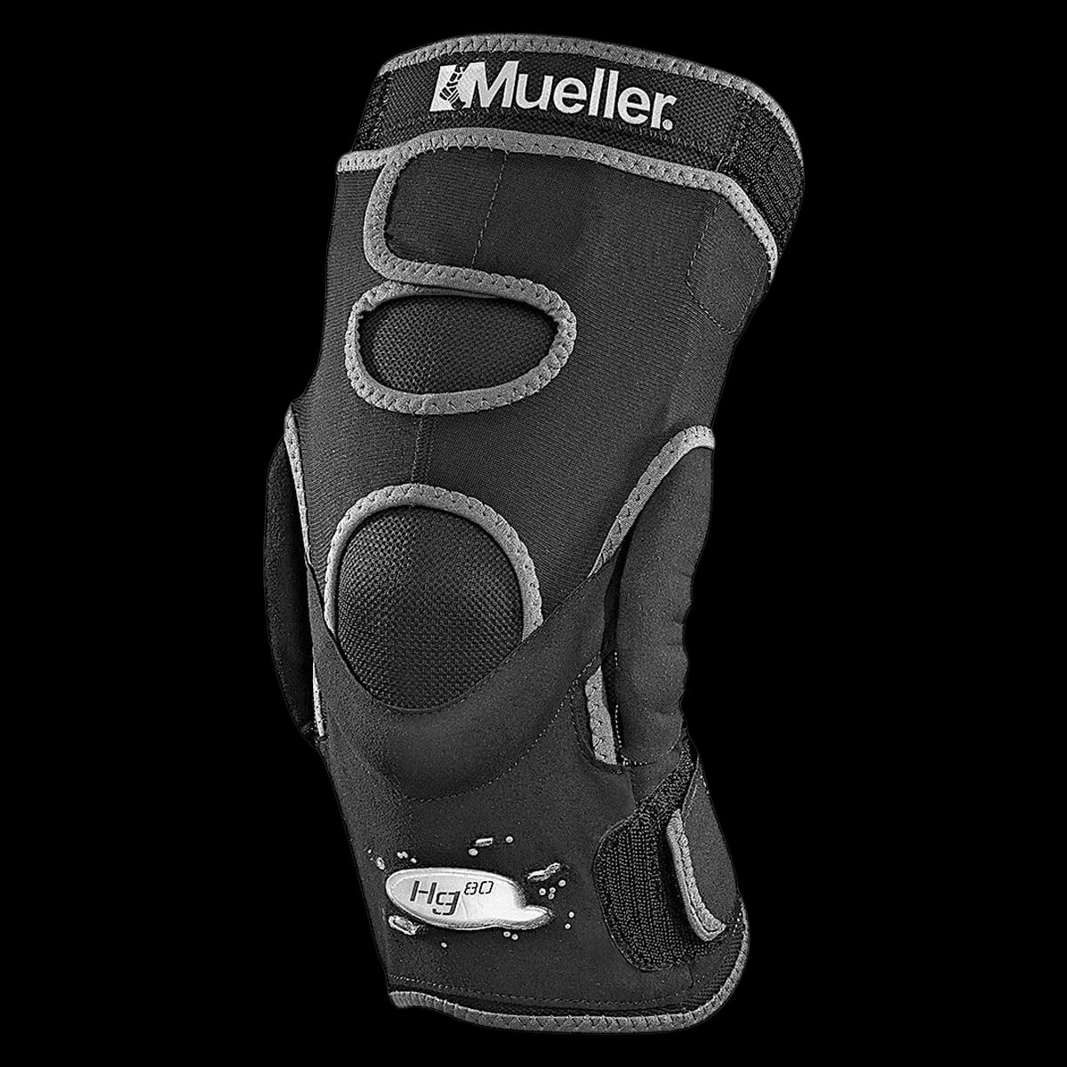 Mueller Sports Medicine Hg80 Stabilizing Knee Brace, Hinged, Neoprene, 2X-Large (20-22"), Left/Right
