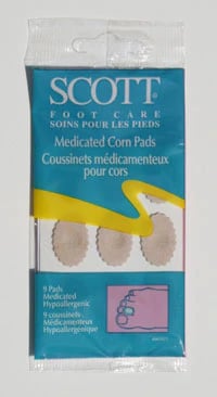 Creative Foam Corporation Felt Corn Remover Pads with Medicated Treatment, 72/Case