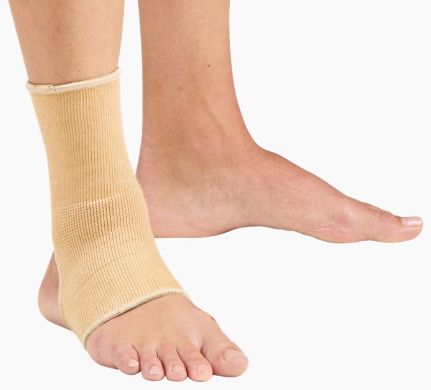 DeRoyal Stabilizing Sleeve Ankle, Knit Cotton/Elastic, X-Large, 12-14", Left/Right