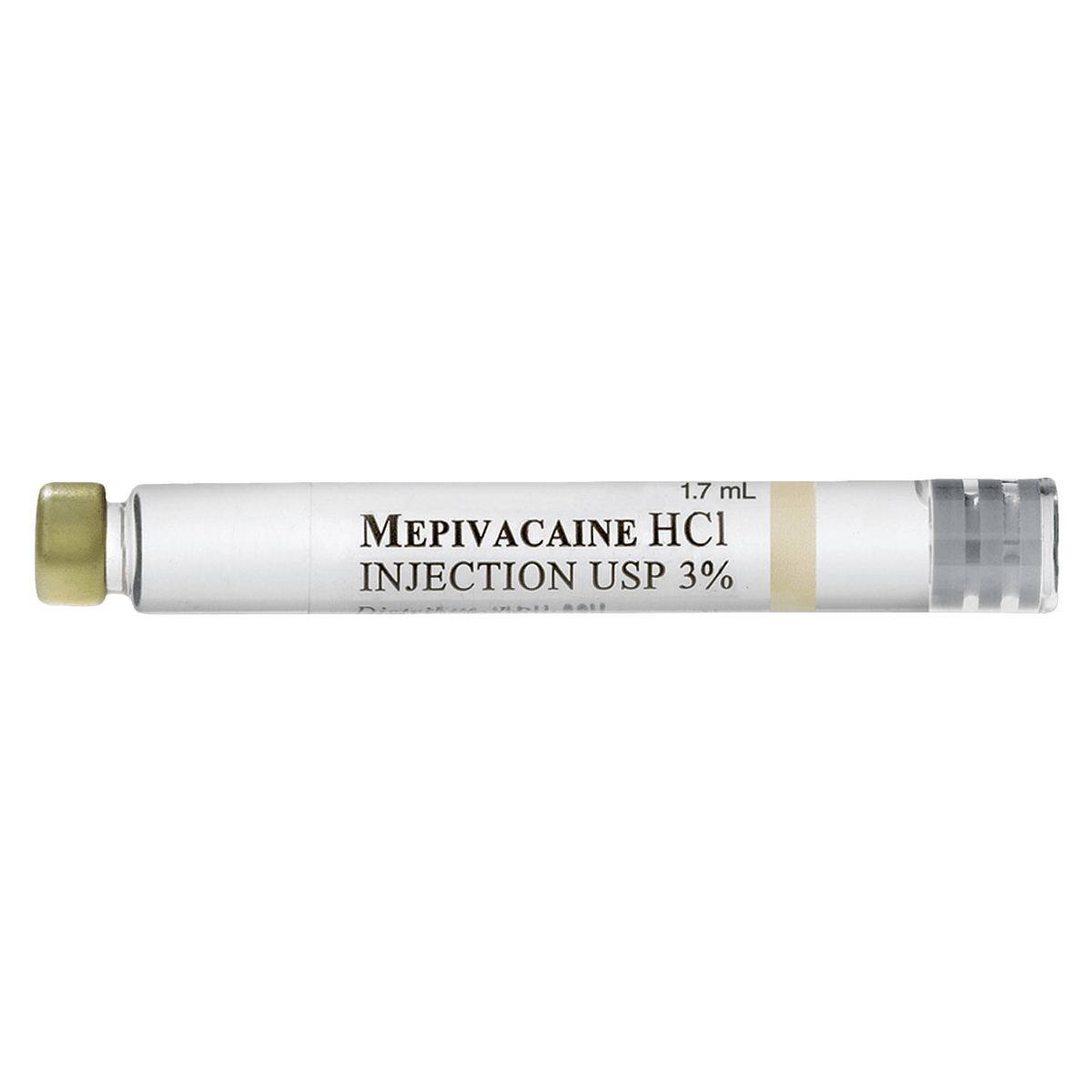 Mepivacaine HCl Injection USP 3% Plain, 1.7mL Cartridge, 50/Box