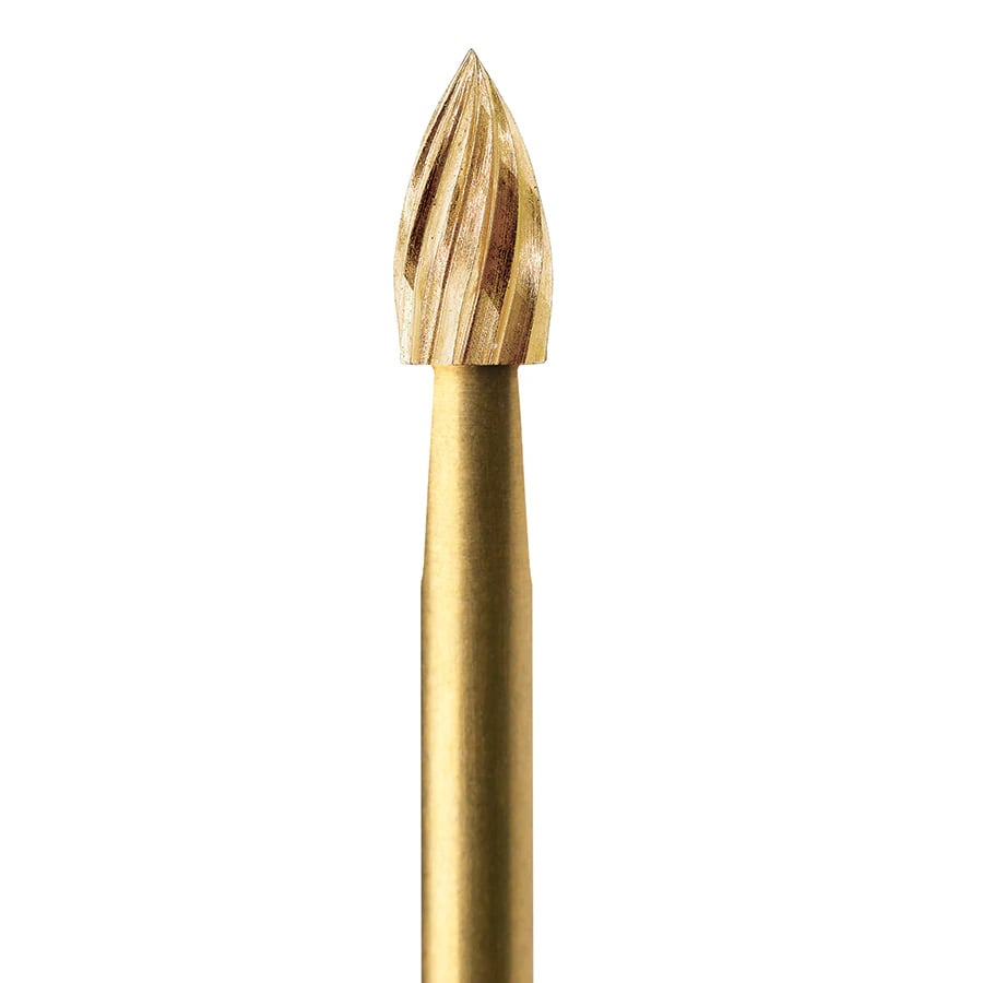 EdgeEndo Finishing Carbide Bur, Flame Shape, FG 7106, 3.7 mm, 5/Package