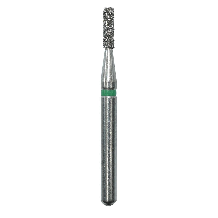Edge Endo Diamond Bur, Friction Grip, Coarse, Flat End Cylinder, 835-010C, 25/Package