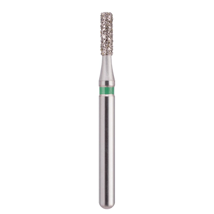 Edge Endo Diamond Bur, Friction Grip, Coarse, Flat End Cylinder, 835-012C, 19.0 mm, 25/Pack
