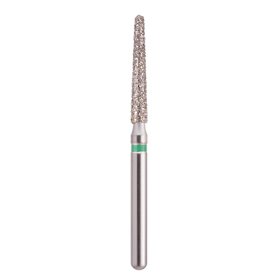 Edgeendo Diamond Long Round End Taper Bur, Friction Grip, Coarse, 9.0mm, 25/Box, 198L016C