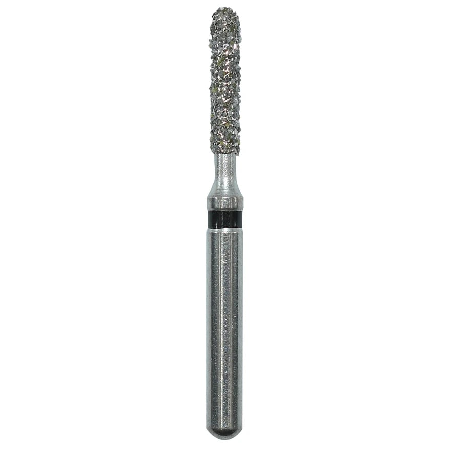Edge Burs Diamond Bur, Friction Grip, Super Coarse, Round End Cylinder, 881-012SC, 12.0 mm, 25/Pk