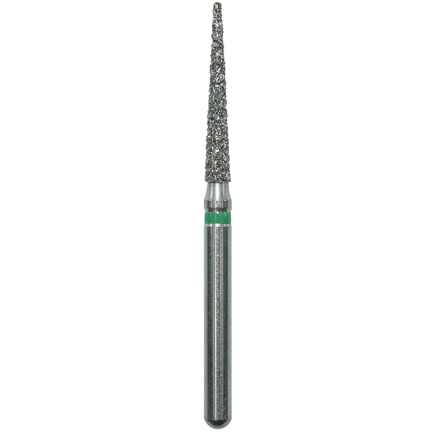 Edge Burs Diamond Bur, Friction Grip, Coarse, Pointed Cone, 859-014C, 10 mm, 25/Package
