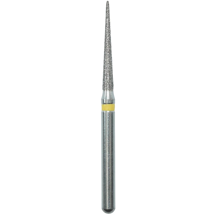 Edge Burs Diamond Bur Friction Grip Extra Fine Pointed Cone, 859-014EF, 25/Package
